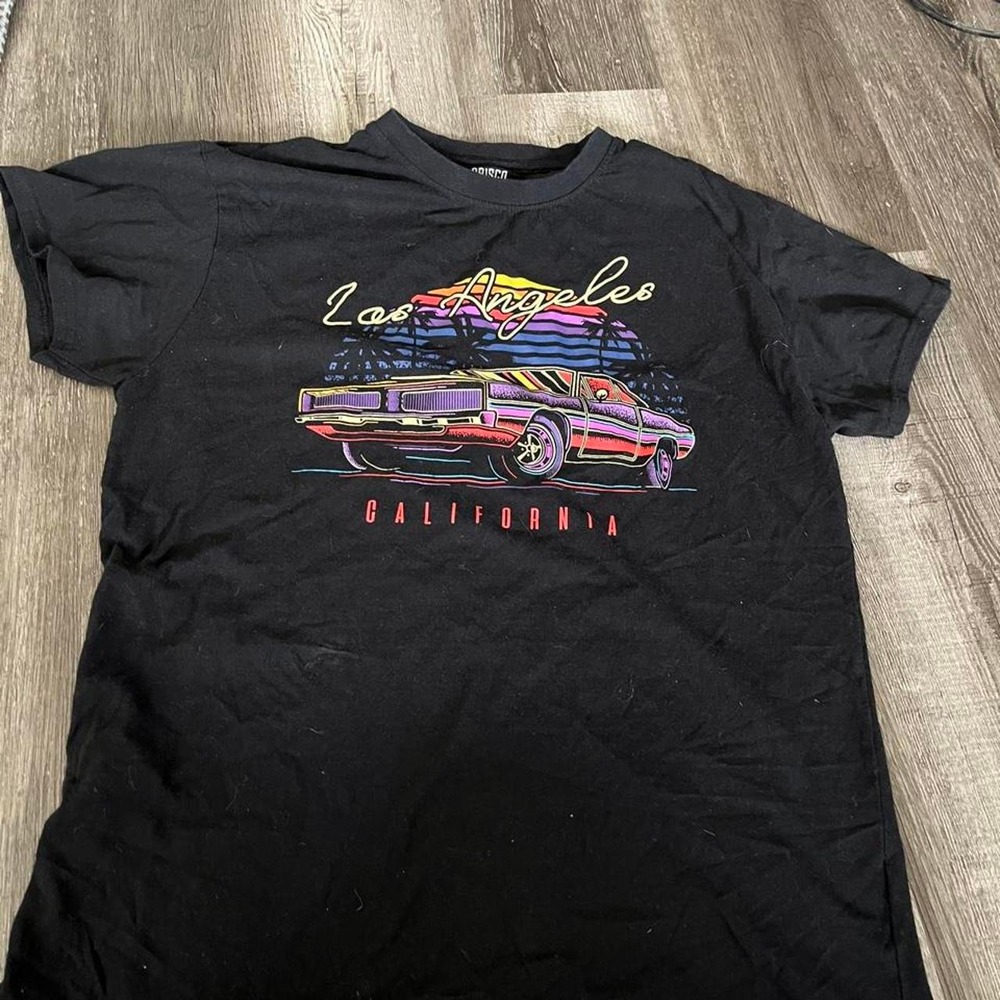 Black LA California Graphic Tee